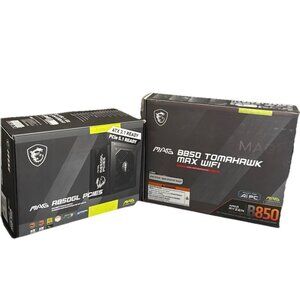 EMPTY BOX Mag A850GL PCIe5 850W Mag B850 Tomahawk Max WiFi Lot of 2 EMPTY BOXES